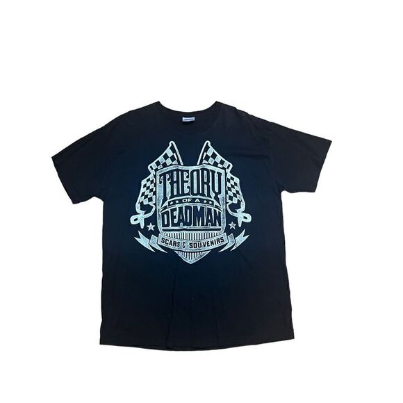 Theory of a deadman scars & souvenirs band black Hanes Tshirt XL - Picture 1 of 4